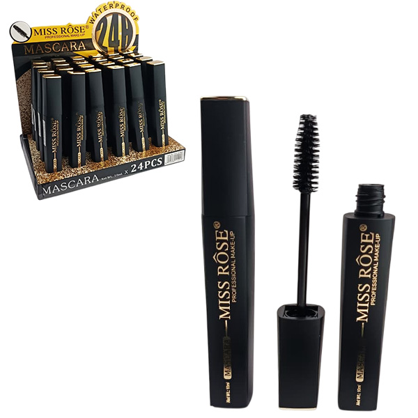 Mascara para pestañas Miss Rose matte empaque negro