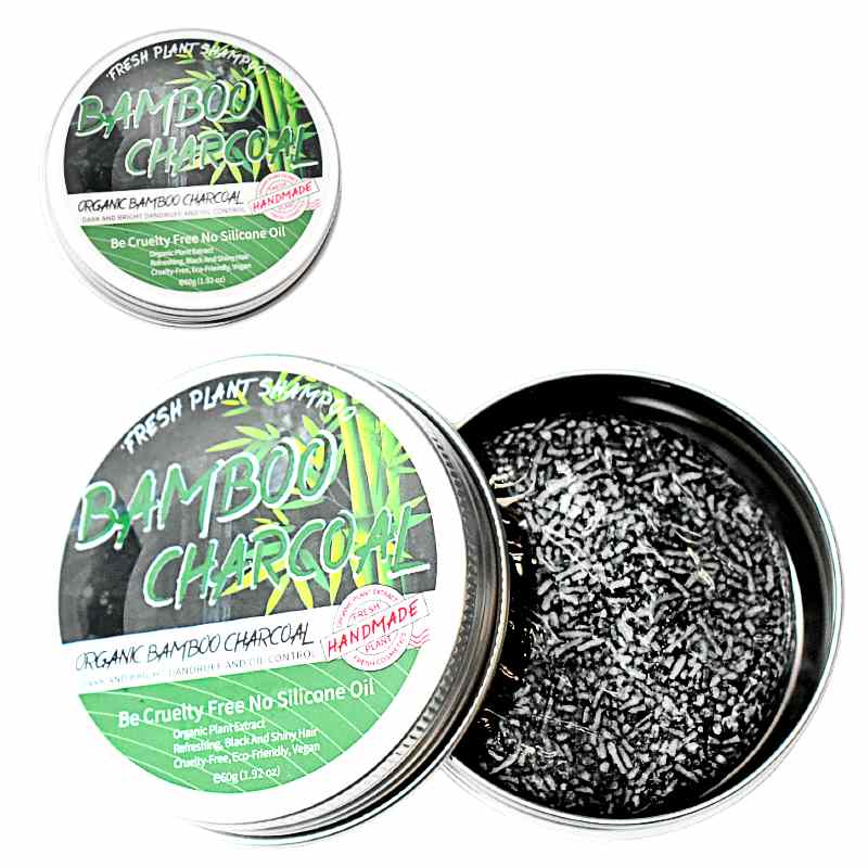 Lata de shampoo vegetal de bamboo en barra HANDMADE