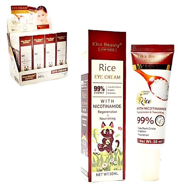 Crema de arroz para contorno de ojos KISS BEAUTY SKIN CLINIC