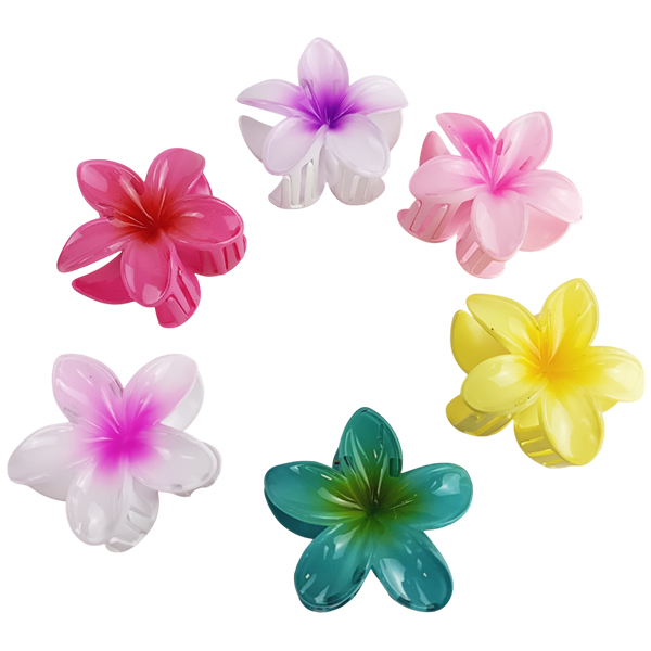 Ganchos Hawaianos para cabello en colores surtidos en forma de Lirio