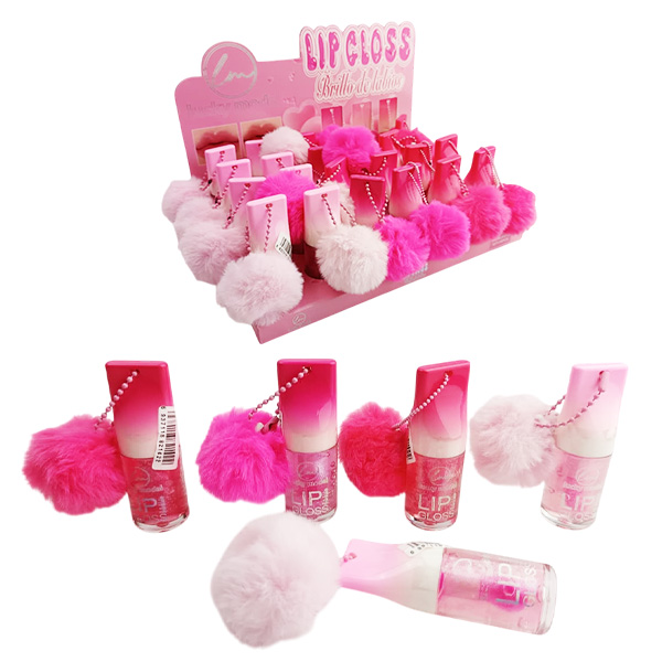 Brillo de labios Gloss Magic con llavero afelpado - Lucky Model