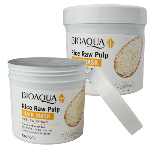 Mascarilla Para el Cabello con Extracto de Arroz Bioaqua