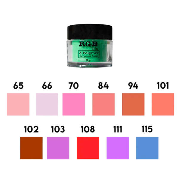 Polvo Acrilico RGB para Uñas 8g