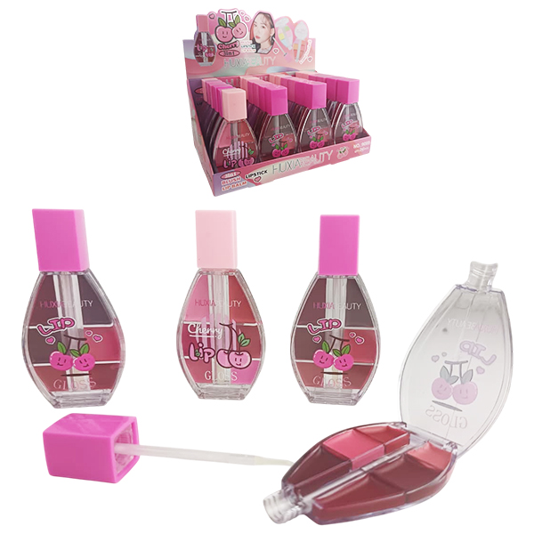 Balsamo labial paleta de 6 colores con aplicador de cherrys Blush Lipstick Lip Balm de Huxia Beauty