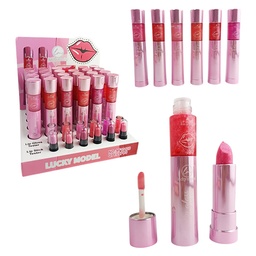 [6937118816060] Lip Gloss de Lucky Model Duo Labil y brillo