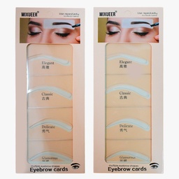 [6971383639788] Moldes de Distintos Estilos Para Cejas Mixueer
