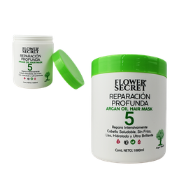 [6973726256447] Mascarilla capilar reparacion profunda FLOWER SECRET TARRO BLANCO 1000ML.