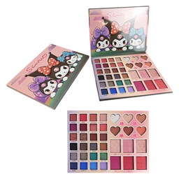 [6926681851806] Paleta de sombra para ojos en presentación de Kuromy y sus amigas de 36 tonos Sairio