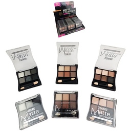 [6953350932108] Paleta de Mini sombras para ojos con aplicador de 6 colores matte Lidanxiu