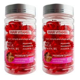 [6977818371155] Cápsulas de aceite de tratamiento capilar con vitaminas A, C, E, Pro Vit. B5. con aceites de argán, macadamia y aguacate.