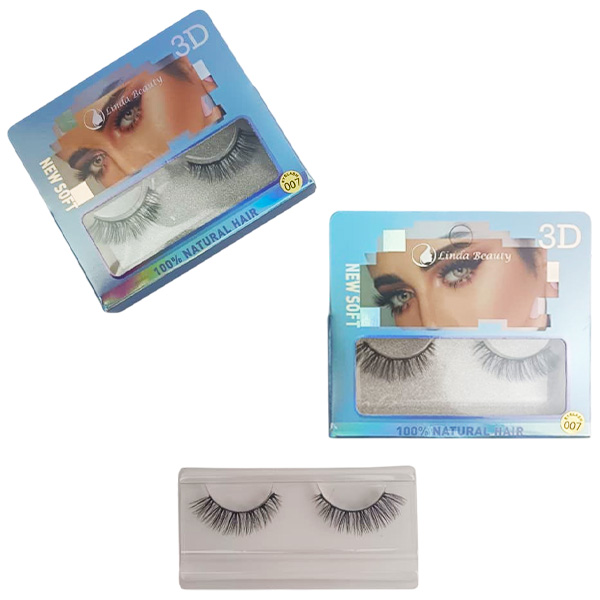 Pestañas postizas 100% naturales 3D New Soft de Linda Beauty