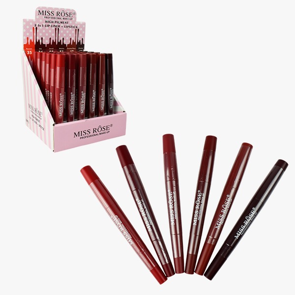 Labiales Miss Rose en Barra 2 puntas tonos surtidos